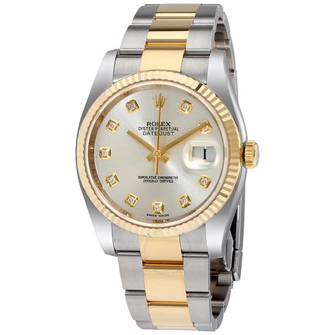 rolex oyster perpetual datejust silver and gold|rolex oyster perpetual datejust stainless.